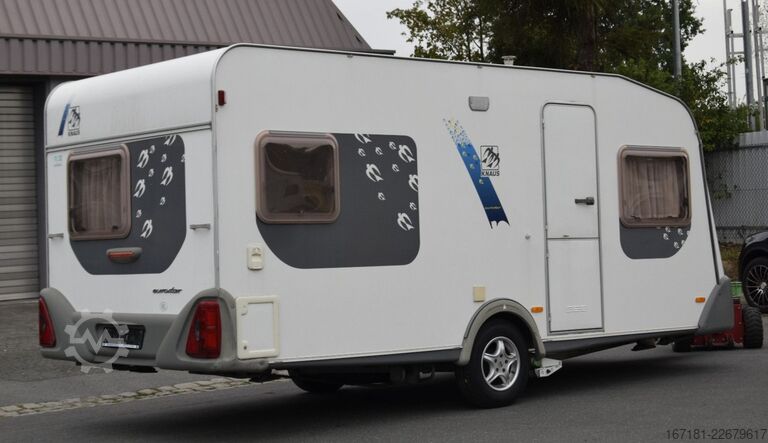 Caravan KNAUS Eurostar 450 mit Mover und Vorzelt