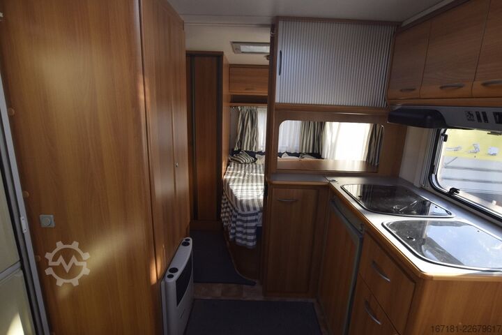Caravan KNAUS Eurostar 450 mit Mover und Vorzelt