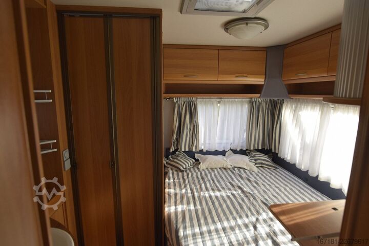 Caravan KNAUS Eurostar 450 mit Mover und Vorzelt