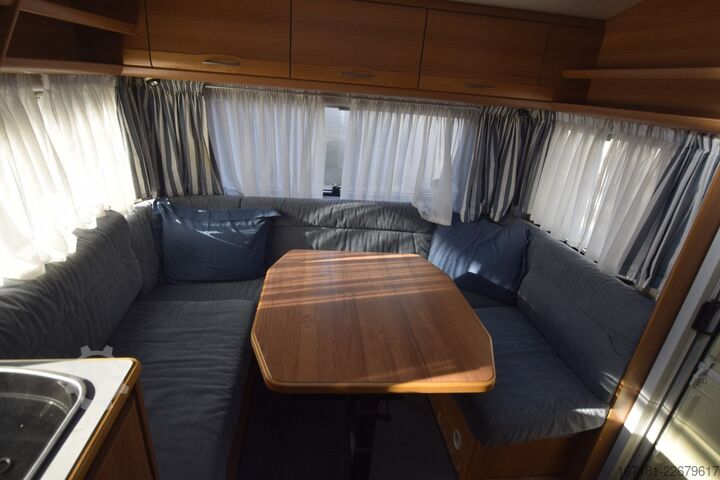Caravan KNAUS Eurostar 450 mit Mover und Vorzelt