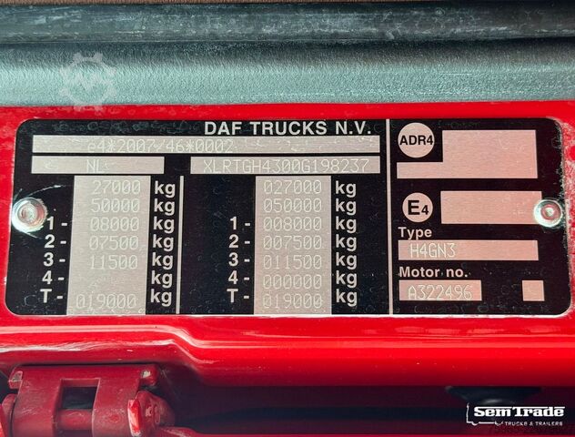Trattore stradale standard DAF XF 480 FTG SSC 6X2 TWINSTEER SPECIAL INTERIOR SP