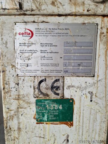 UV-droger Cefla TLE/B/2+TTE 2500