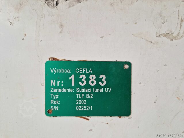 UV-droger Cefla TLE/B/2+TTE 2500