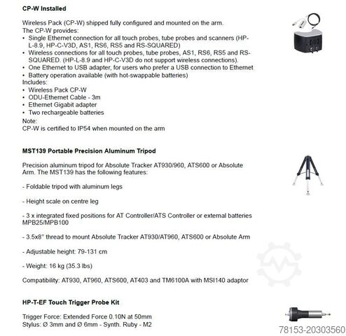 Sistema de medición Hexagon Absolute Arm V2P