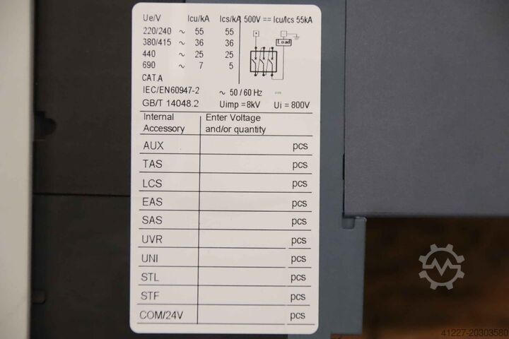 Circuit breaker Siemens 3VA1180-4EE36-0AA0
