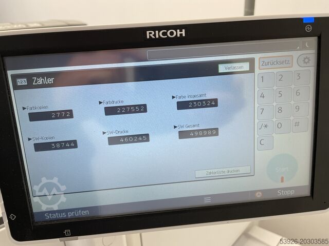 Digital printing machine Ricoh Pro C5200S incl. finisher