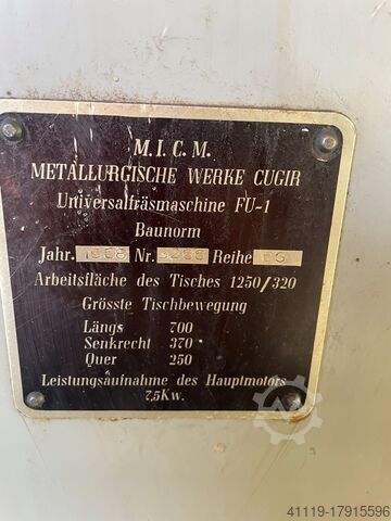 Univerzalna glodalica CUGIR FU-1  