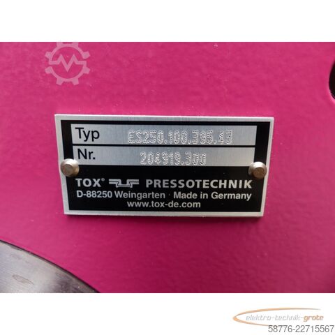 Składnik  TOX Pressotechnik Kraftpaket ES250.100.395.43 Pneumo-Hydraulikaggregat