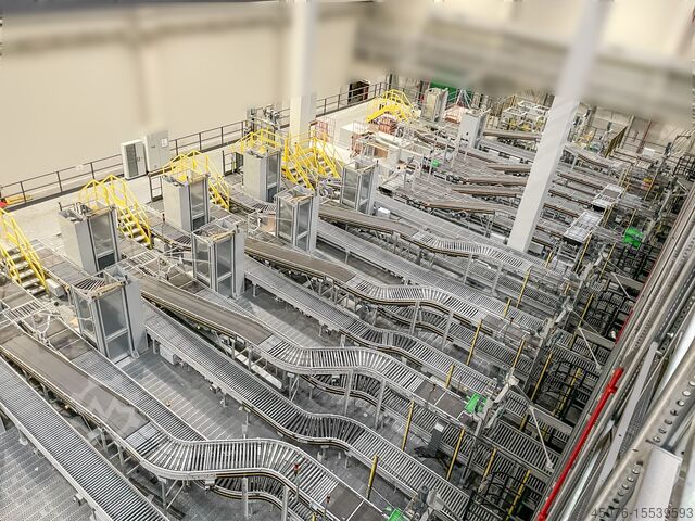 Transportbandtechnologie Dematic 4000 Lfm Behälter Fördertechnik