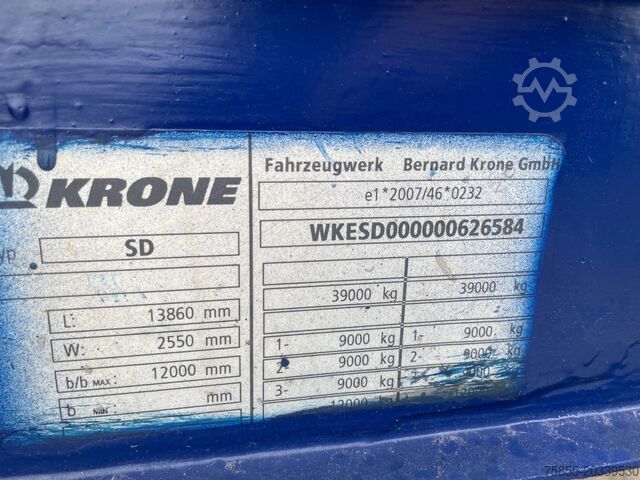 Volumentransport Krone Mega Mega / Volume / BPW Axles / Drumbrakes