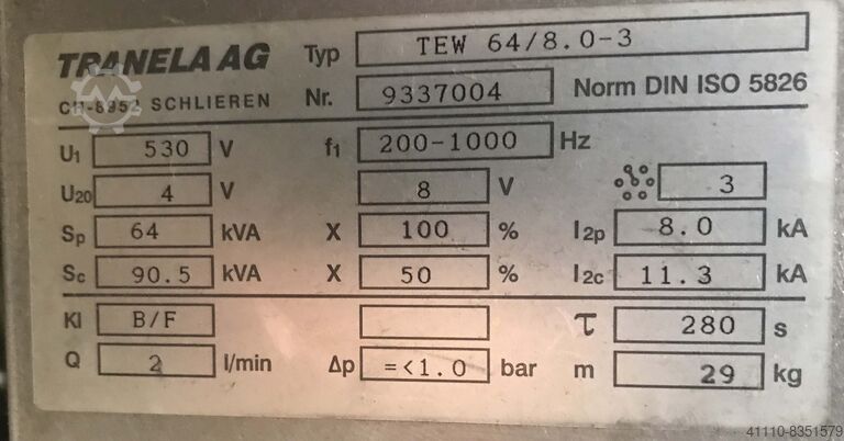 Welding controller BIHLER B 1000