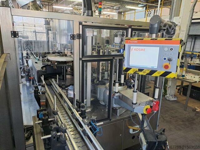 Etiketteringsmaskine: 2 x selvklæbende + 1 x lim KOSME EXTRA 9T / 720 SC2 SL SA2  7000 bph 2011