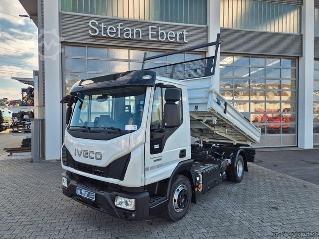 Furgón volquete trilateral IVECO Eurocargo ML80E21 Meiller 2x AHK 3 Sitze Klima