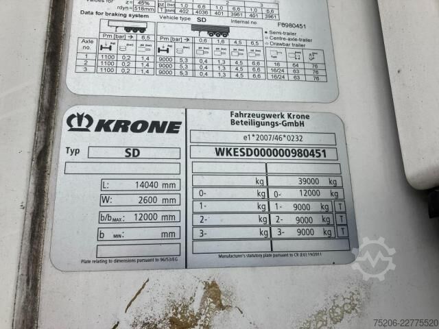 Chladírenský návěs Krone Cool Liner Duoplex Steel Standard