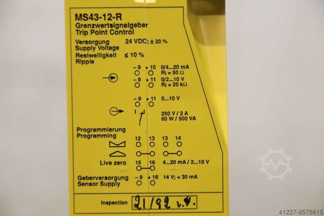 Trip Point Control Turck MS43-12-R