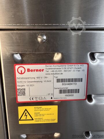 Standard cooker with 4 hotplates and roasting oven Berner BSH4BKTD