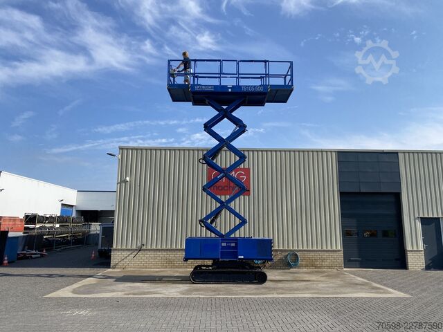 2008 Omega Platforms TS105-500, piattaforma a pantografo cingolata Omega Platforms TS105-500, Rups schaarhoogwerker