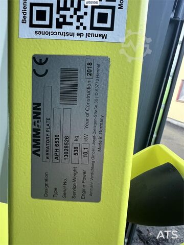 Ammann APH6530 vibrating plate 538 kg Ammann APH6530 vibrating plate 538 kg