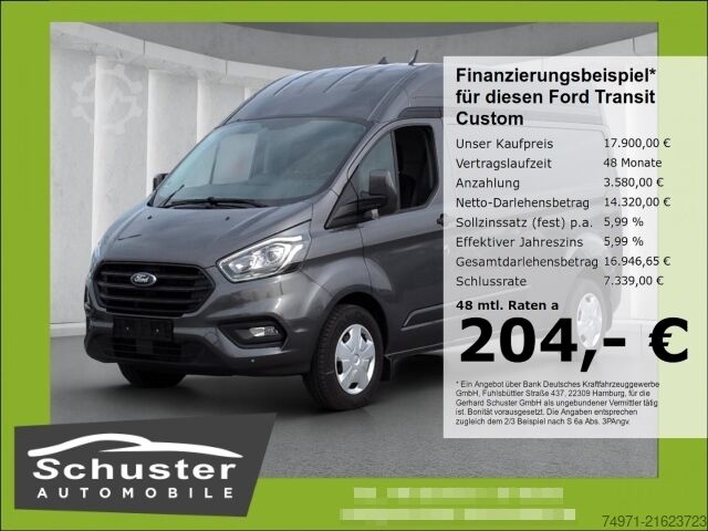 Panel van Ford Transit Custom Kasten L2H2 3,2t 2.0D*Tempo Klima