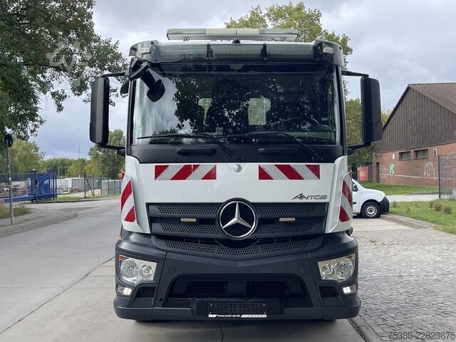 Gru montata su autocarro mercedes-benz Antos 1843 Hiab X-HIDUO 138 Kran 1.HAND*TOP*