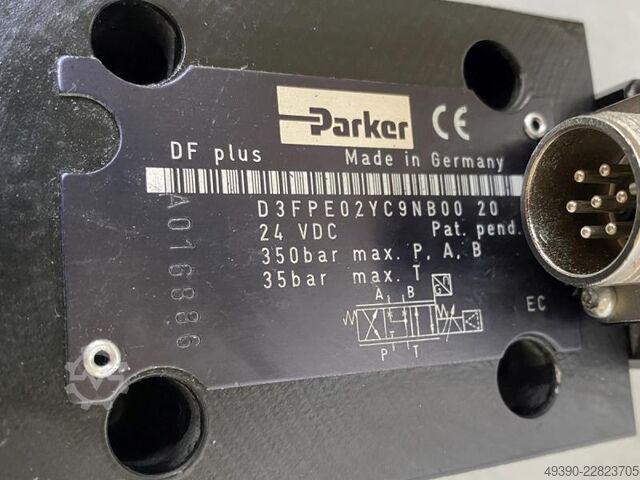 Hydraulisch ventiel, servoventiel, proportioneel ventiel, hydraulisch servoventiel PARKER DFplus, li Parker Hannifin D3FPE02YC9NB00 20