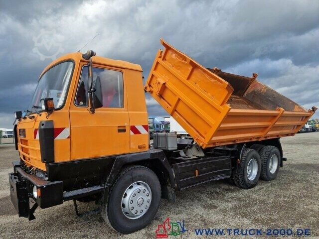 Tresidig tippbil Tatra T815-2 6x6 3 S. Kipper V8 luftgekühlt Nur260TKM
