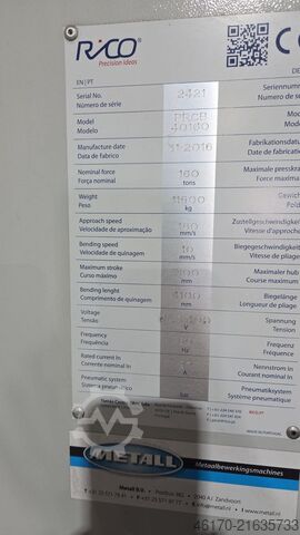 Press brake Rico PRCB 40160