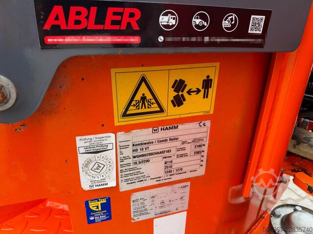 Kombinationsvalse Hamm HD10 VT 18,5 kW Kantenschneiderad