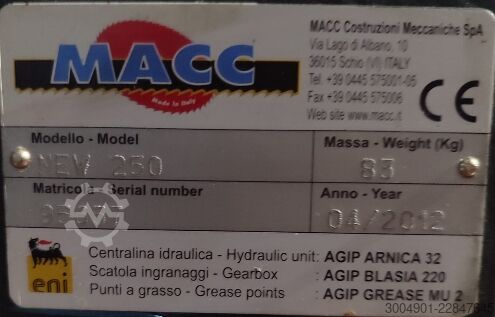 Jernsav Macc MACC 250