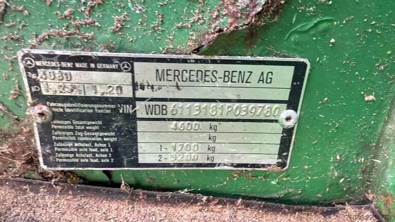 Tipper 3 côtés Mercedes-Benz Vario 408 (MANUAL PUMP / TIPPER / POMPE MANUELL...