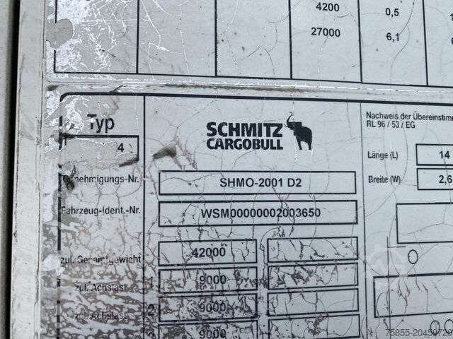 Kuffert Schmitz SKO 24 Closed Box / SAF / Discbrakes / Steering...