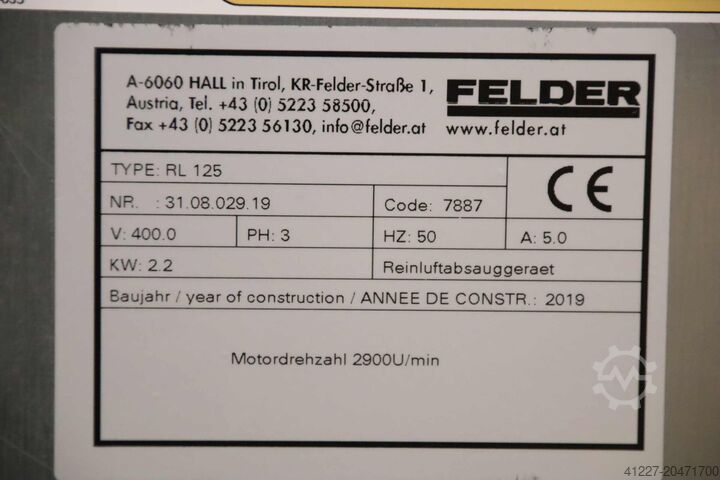 Mobiele ontstoffer FELDER RL 125