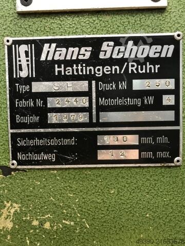 Double-column hydraulic press, hydraulic production press SCHÖN SH 25