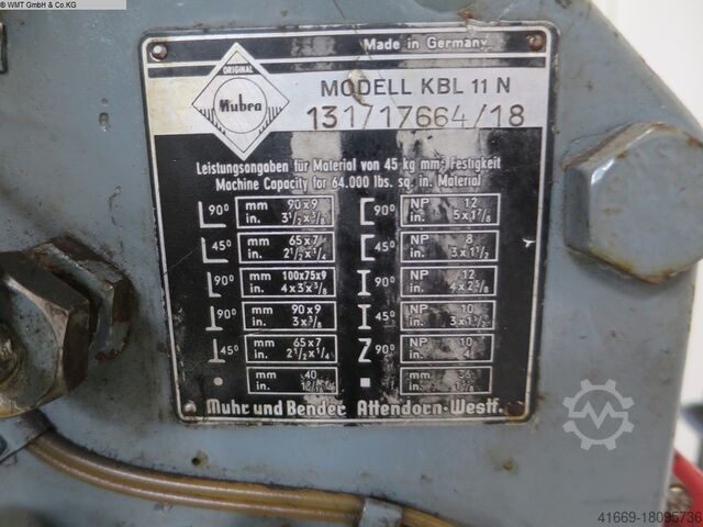 Sekční nůžky na ocel - Kombinované MUBEA KBL 11