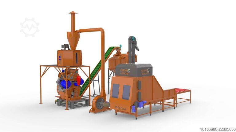 Γραμμή παραγωγής παλετών και μπρικετών Briquetting Technology BriqTech PellTech