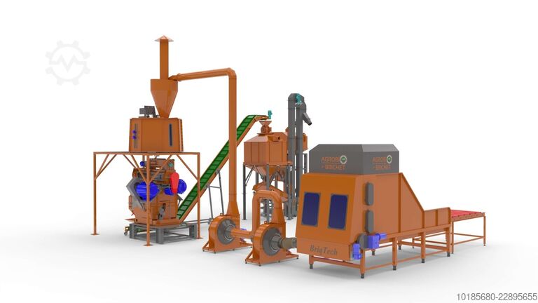 Γραμμή παραγωγής παλετών και μπρικετών Briquetting Technology BriqTech PellTech