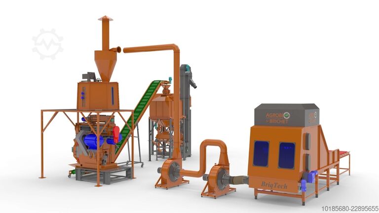 Γραμμή παραγωγής παλετών και μπρικετών Briquetting Technology BriqTech PellTech