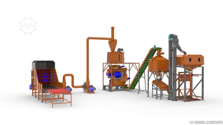 Γραμμή παραγωγής παλετών και μπρικετών Briquetting Technology BriqTech PellTech