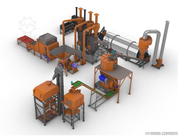 Γραμμή παραγωγής παλετών και μπρικετών Briquetting Technology BriqTech PellTech