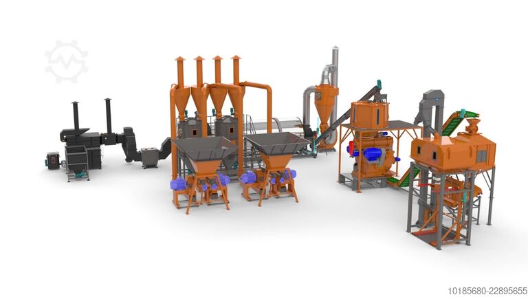 Γραμμή παραγωγής παλετών και μπρικετών Briquetting Technology BriqTech PellTech