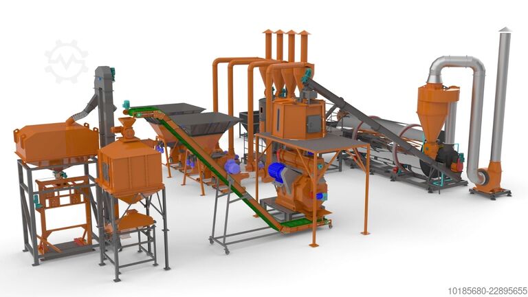 Γραμμή παραγωγής παλετών και μπρικετών Briquetting Technology BriqTech PellTech