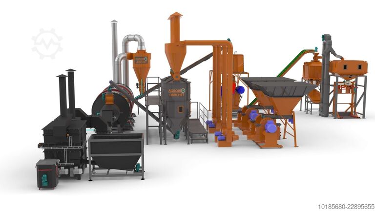 Γραμμή παραγωγής παλετών και μπρικετών Briquetting Technology BriqTech PellTech