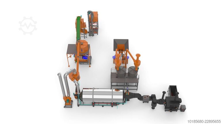 Γραμμή παραγωγής παλετών και μπρικετών Briquetting Technology BriqTech PellTech