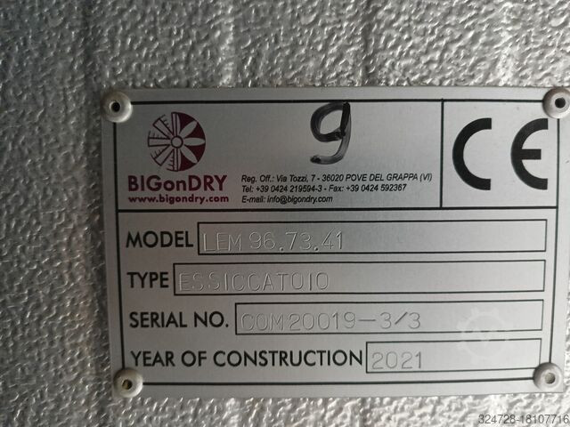 Faszárító BIGonDRY 3 x 100 m3