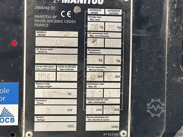 Knikarmhoogwerker Manitou 160ATJ   E3