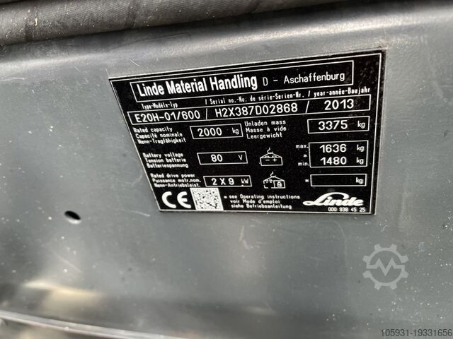 Stivuitor electric cu 4 roți Linde E20H-01/600