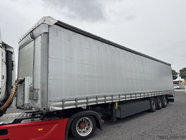 Nyitott ponyvás félpótkocsi Schmitz Cargobull SCS 24 Curtainsider Liftachse PK RSAB LED