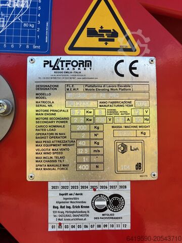 Raupenarbeitsbühne Platform Basket Spider 15.75 PRO