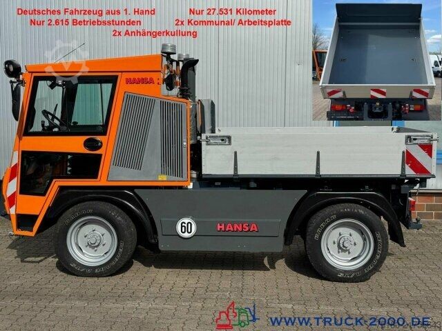 Driezijdige kipper bestelwagen Multicar Hansa AZP 1003L 3 S. Kipper 60km/h 2x AHK 3.5t.