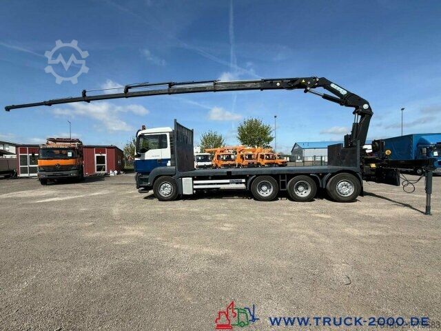 Flatbed truck MAN TGS 35.400 8x4 Effer 250 6S Höhe 23,5m NL:16,3T